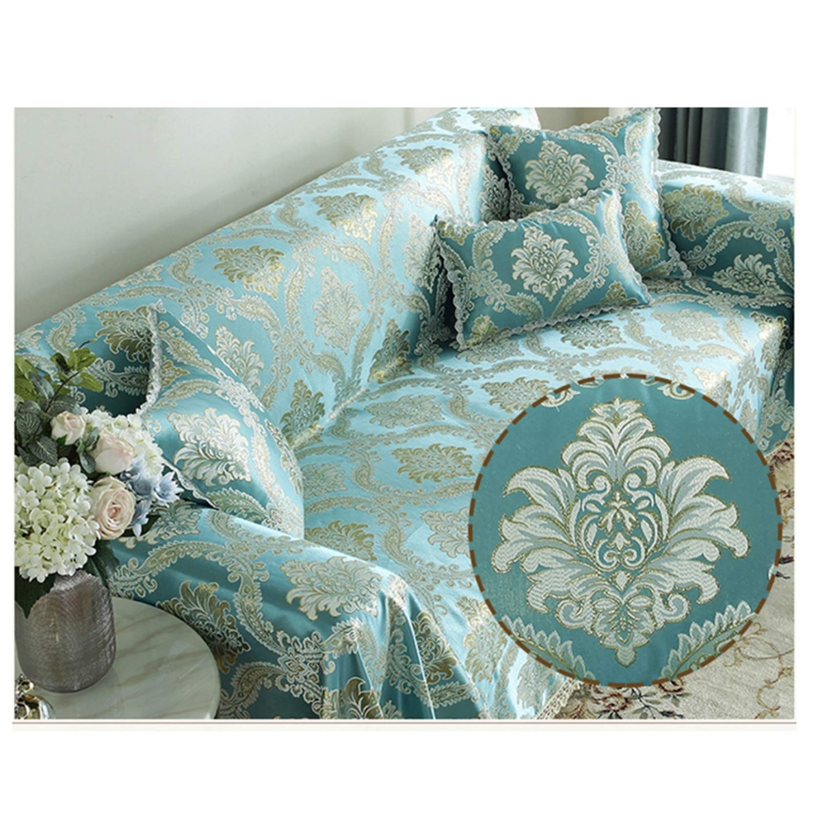 Amazon｜クラシック マルチカバー 190cm*330cm ソファーカバー 花柄